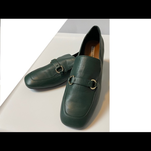 Square toe equestrian loafers green size 8 - Picture 7 of 12